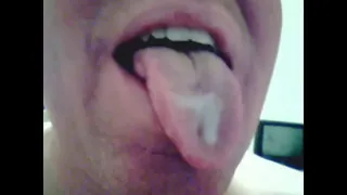 Jerking off and cumshot