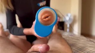 She finish him