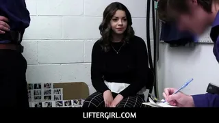 Big Tits Teen Caught Shoplifting Fucked By Two Officer Boys - Bella Luna