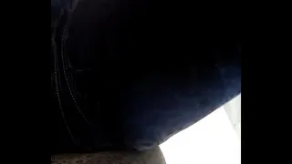 I record the ass of a young girl while I wait for the bus