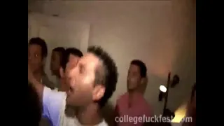 Sexy Blonde Coed has sex in public at party