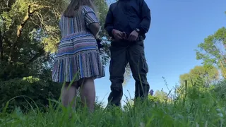 I love it when a fat MILF goes doggystyle and masturbates her hairy pussy while jerking off my cock