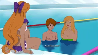 MIlftoon Drama - Blonde College Student gives a handjob