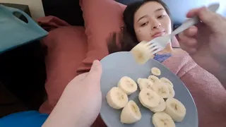 After surgery, wife ejaculates and gets facial cum from her nurse