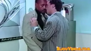 Interracial blowjob back in the day