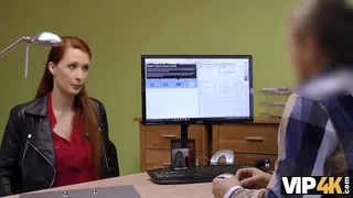 VIP4K. If a big breasted woman wants money, she gives her vagina