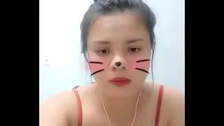 The girl very big tits