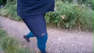 Outdoor with a tutu, skirt and cycling shorts