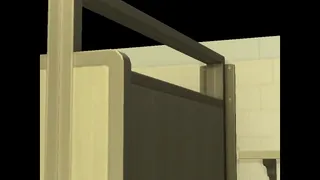 Man fucking coffee shop attendant in the bathroom