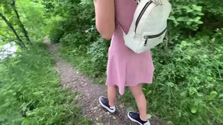 Hot Teen with Huge Boobs enjoy Public Outdoor Fuck