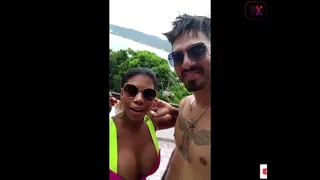 Couple fucking while the crowd enjoyed the party at the mansion