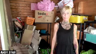 BLOND MILF FUCKED IN THE TOOL SHED