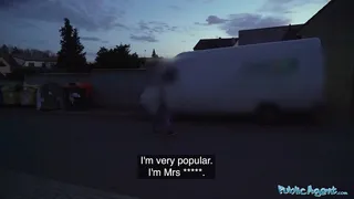 Public Agent She bends over a toilet in a public rest room and gets fucked from behind