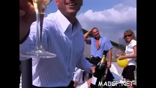 Hotties get bored and begin a real fuckfest with some studs