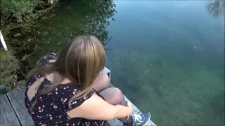Spontaneous outdoor quickie at the lake! WAS I RECOGNIZED?