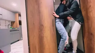 Don't make any noise because your discovers us fucking in her room!