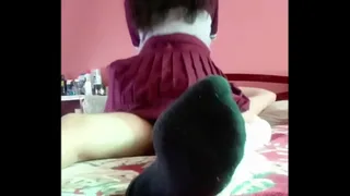 He fucks his innocent brunette latina classmate after class