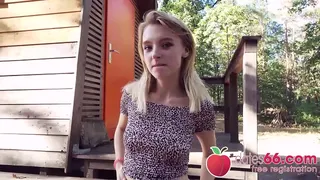 CUTE CHICK Lily Ray looks shy, but enjoys a filthy outdoor fuck! (ENGLISH) Dates66.com (WHOLE SCENE)