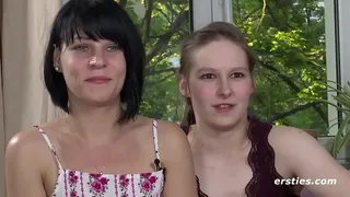 German lesbian girls use a hardcore toy