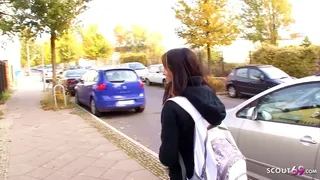 GERMAN GIRL PICKUP AND FUCK BY HUGE COCK CASTING