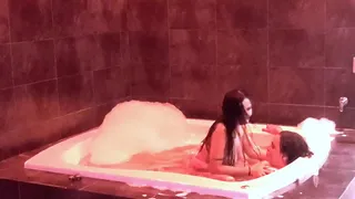 Braely Yuns Rides My Cock And Then I Pump It Inside The Jacuzzi.