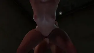 Goth girl gets fucked from behind | VAM 3D