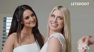Sweet Lesbians Jill, Eliza & Jewelz Seduce Each Other Into Girl On Girl Fun - A GIRL KNOWS
