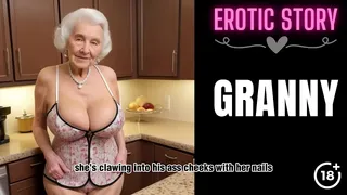 Watching Kitchensex between Stepdaddy and Step Grandmom