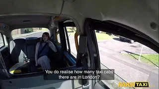 Fake Taxi USA hot ginger pounded in British taxi ride