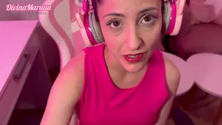 My Stepbrother Surprises me while I play Video Games and gives me a Creampie - DivinaMaruuu