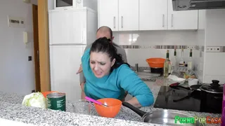 I fuck my girlfriend while she cooks - Pamela Sanchez & Jesus Sanchezx