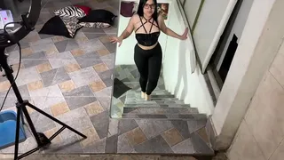 I meet my step-cousin upstairs