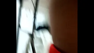 With my girlfriend in the bathroom