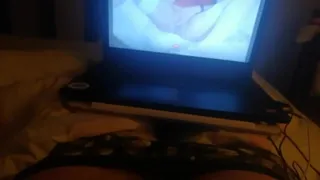 rudywade123 profile, my home video, I shoot as I masturbate with a girl on a webcam, lying on the bed in front of my laptop and cum