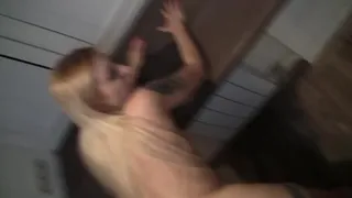 My horny step daddy fucking my tight pussy in the kitchen