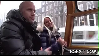 Girl sucks weenie and licked hard