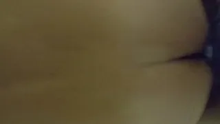 My girlfriend plays with her new dildo with my ass
