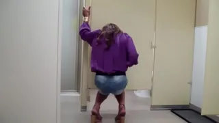 Locked out and has to pee