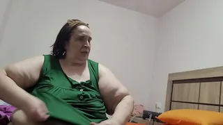 Coolmarina. Mature fat. Pleasure in pussy and ass with whatever