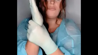 Mature cunt wearing tight Gloves2
