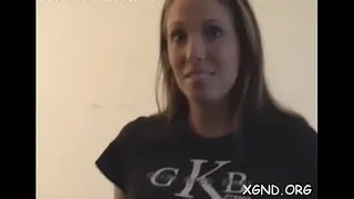 Breasty teenager gets monster knob
