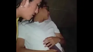 Paula after recording with Alejandro makes him a little joke