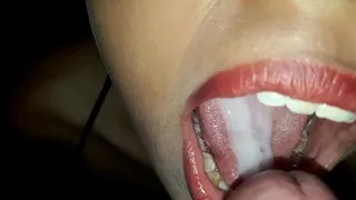 Spectacular blowjobs from my stepsister, she is a good cock sucker