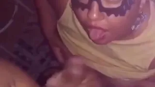 cumming in the fat girl's mouth