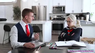 Hottest guy in class fucks with this naughty Asian babe