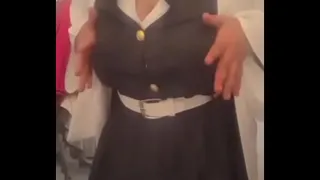 Young man with Mitsuri Cosplay