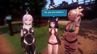 Monster Girl Island [porn games selected by the fans] Ep.2 seducing hot blonde elf with beautiful green eyes