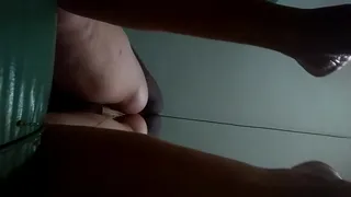 Fucking the ass of the menstruating married woman