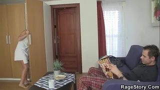 Czech cutie takes it rough after shower