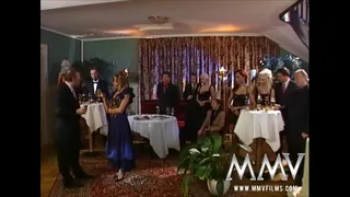 Two naughty babes Donna and Michaela fucking their partners in group in this retro movie